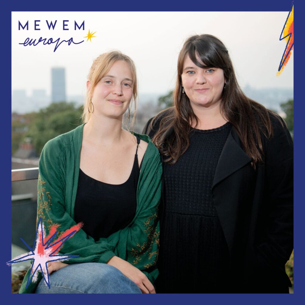 MEWEM Europa mentors & mentees in Belgium: Emilie Dehez & Lynn Dewitte