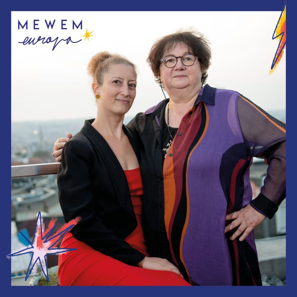 MEWEM Europa mentors & mentees in Belgium: Cathy Lorge & Audrey Di Troia