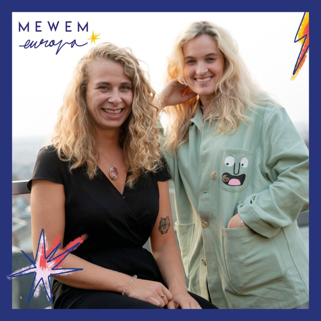 MEWEM Europa mentors & mentees in Belgium: Laetitia Van Hove & Manon Bonniel-Chalier